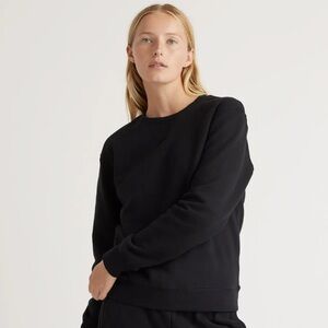 NWT Quince Black Crewneck Sweatshirt (M)